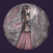 Fairy with Candle Magnet by Molly Harrison magnets