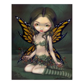 Fairy with Dried Flowers ART PRINT fantasy faery print