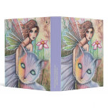 Fairy with Rainbow Cat Avery Binder by Molly