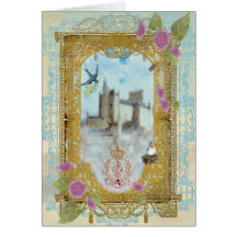 Fairytale Castle In The Mists Greeting Card