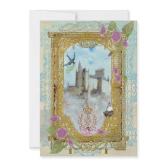 Fairytale Castle In The Mists Invitations invitation