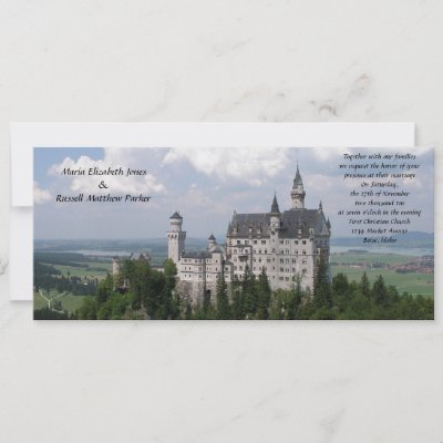 Fairytale Castle Wedding Invite by ChristyWyoming