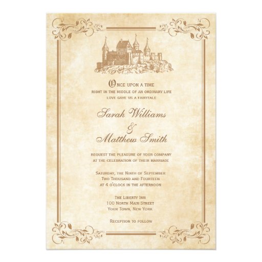 Fairytale Castle Wedding Invitations