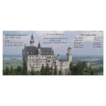 Fairytale Castle Wedding Program Rack Card Template
