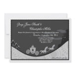 Fairytale Cinderella Theme Wedding Invite