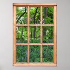 Fairytale Garden View from a Window (Premium) print