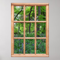 Fairytale Garden View from a Window (Premium)