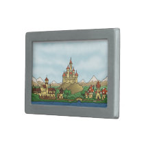 fairytale kingdom fantasy belt buckle