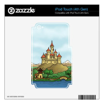 fairytale kingdom fantasy landscape skins for iPod touch 4G