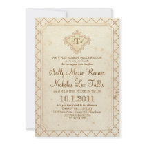 Fairytale Monogram Invitation