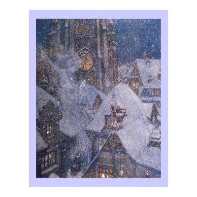 Fairytale Snow Queen by Edmund Dulac Print by CollageMontage