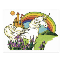 Fairytale Unicorn Post Card