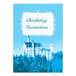 Fairytale White Castle Birthday Party Invitation