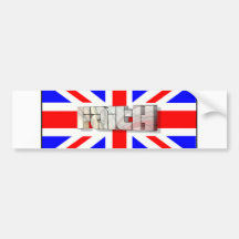 Faith 3D England 3 Bumper Stickers
