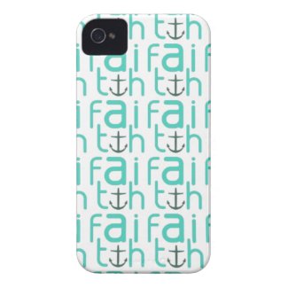 Faith Anchor Pattern iPhone 4 Case