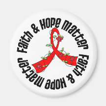 Faith and Hope Matter - Blood Cancer Refrigerator Magnet
