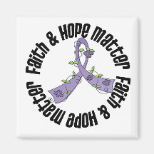 Faith and Hope Matter - Hodgkin's Lymphoma Refrigerator Magnets