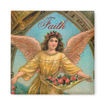 Faith Angel Magnet - 2 of a set of 4