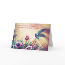 Faith Bird Card
