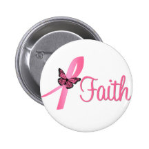 Faith Breast Cancer Awareness Button