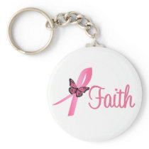 Faith Breast Cancer Awareness Key Chain