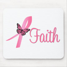 Faith Breast Cancer Awareness Mouse Pads