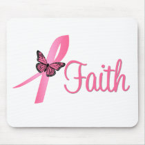 Faith Breast Cancer Awareness mousepads