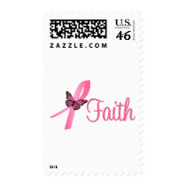 Faith Breast Cancer Awareness Postage Stamp