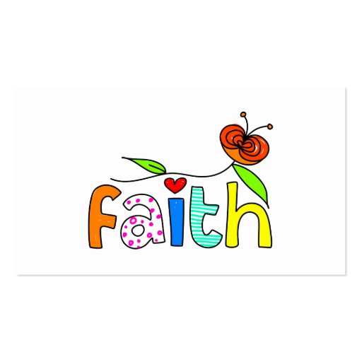 Faith, Business Card (back side)