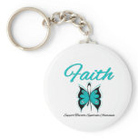 Faith Butterfly Tourette Syndrome Keychains