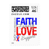 Faith Family Collage Pulmonary Fibrosis Stamp