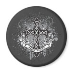 Faith Family Prayer Cross - Bone Cancer Magnet