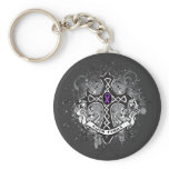 Faith Family Prayer Cross - Crohn's Disease keychains