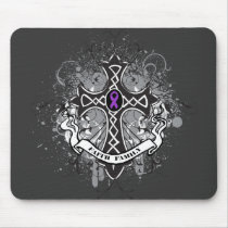 Faith Family Prayer Cross - Leiomyosarcoma Mouse Pad