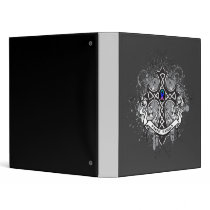 Faith Family Prayer Cross - Thyroid Cancer Vinyl Binder