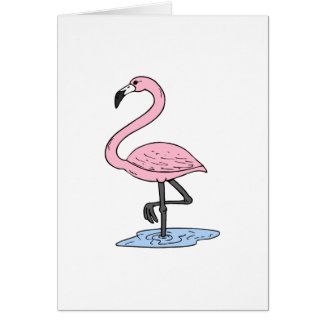 Faith Flamingo Greeting Card