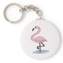 Faith Flamingo Keychain