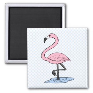 Faith Flamingo magnet