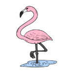 Faith Flamingo Cut Out