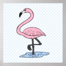 Faith Flamingo Posters