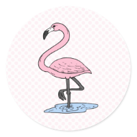 Faith Flamingo Sticker