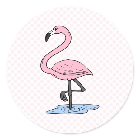 Faith Flamingo Sticker