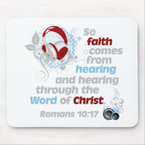Faith from Hearing mousepads by bubblegumdesigns Faith from Hearing mousepads