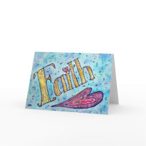 Faith Greeting Card by donnabellasangels Faith Greeting Card