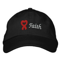 Faith - Heart Disease Awareness Embroidered Hat