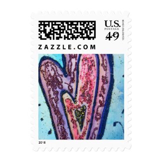 Faith Hearts Art Customized Postage Stamp