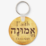 FAITH HEBREW KEYCHAIN