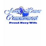 faith honor commitment: proud navy wife t-shirts