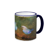 Faith, Hope and Charity Bird Mug by Lois Bryan mugs