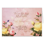 Faith Hope and Love Roses Greeting Card